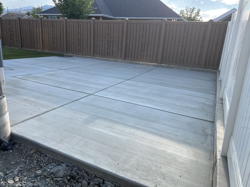 Concrete patio project